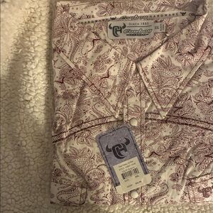 Cowboy Hardware Paisley Shirt Boutique Shirt XXL NWT Long Sleeve